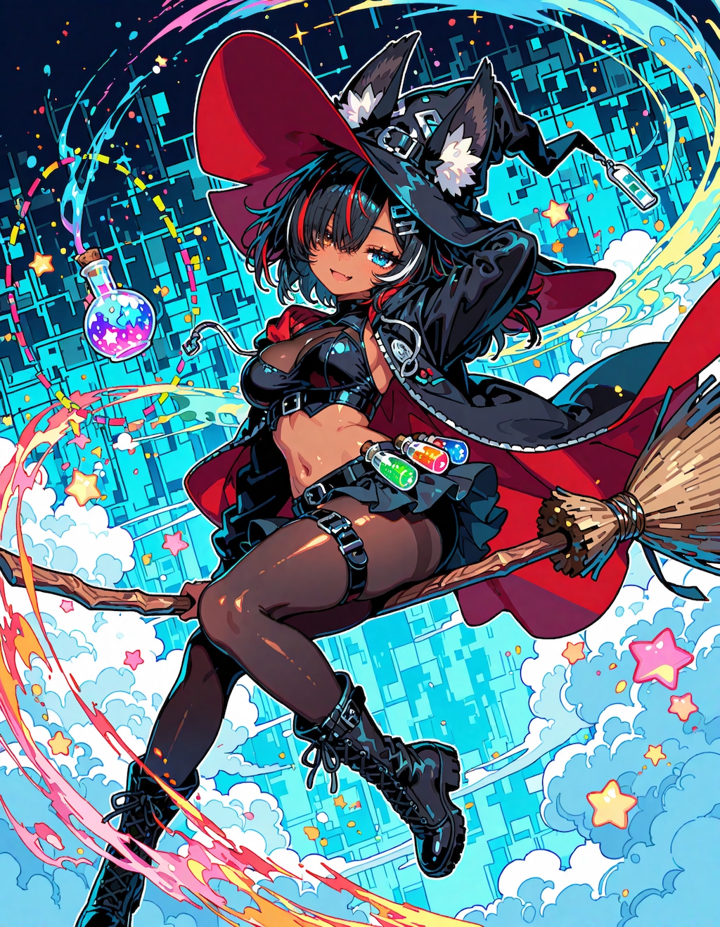 フライングハロウィンギャルウィッチ