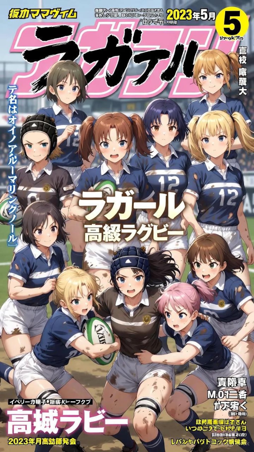 🏉泥まみれの女子ラグビー 159