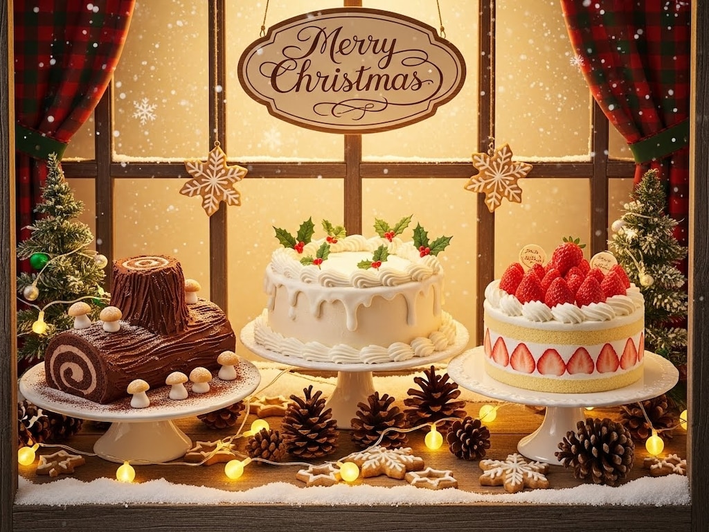 クリスマスケーキ🎂３種