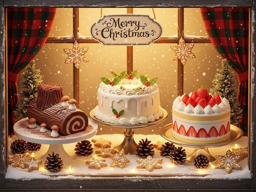 クリスマスケーキ🎂３種