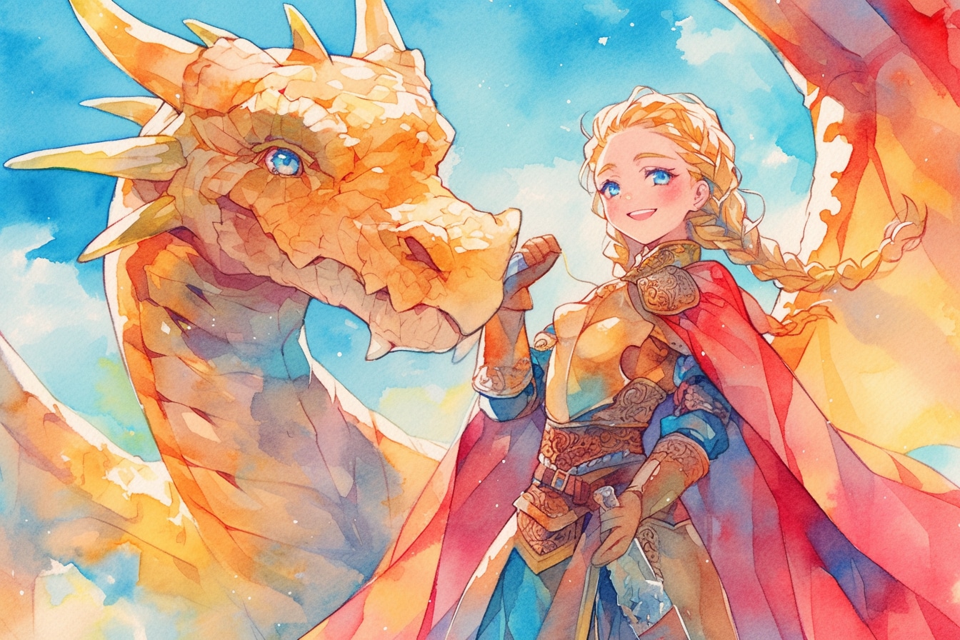 ドラゴンと少女（竜騎士）160 | の人気AIイラスト・グラビア