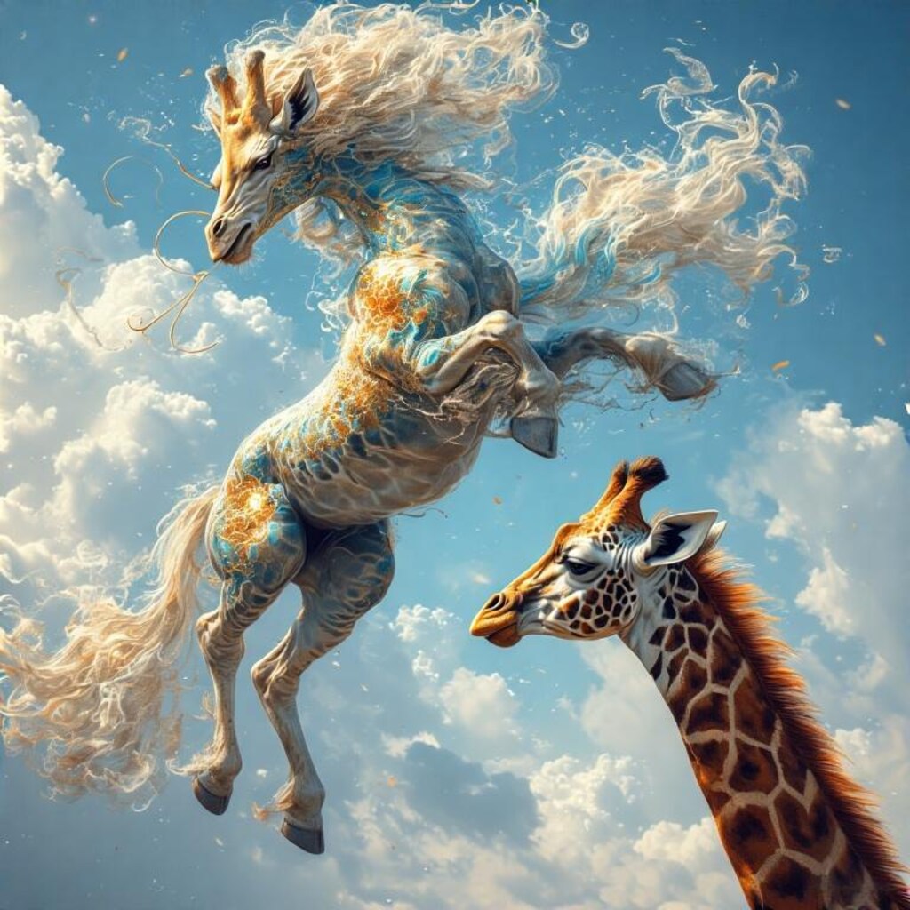 麒麟を望むキリン