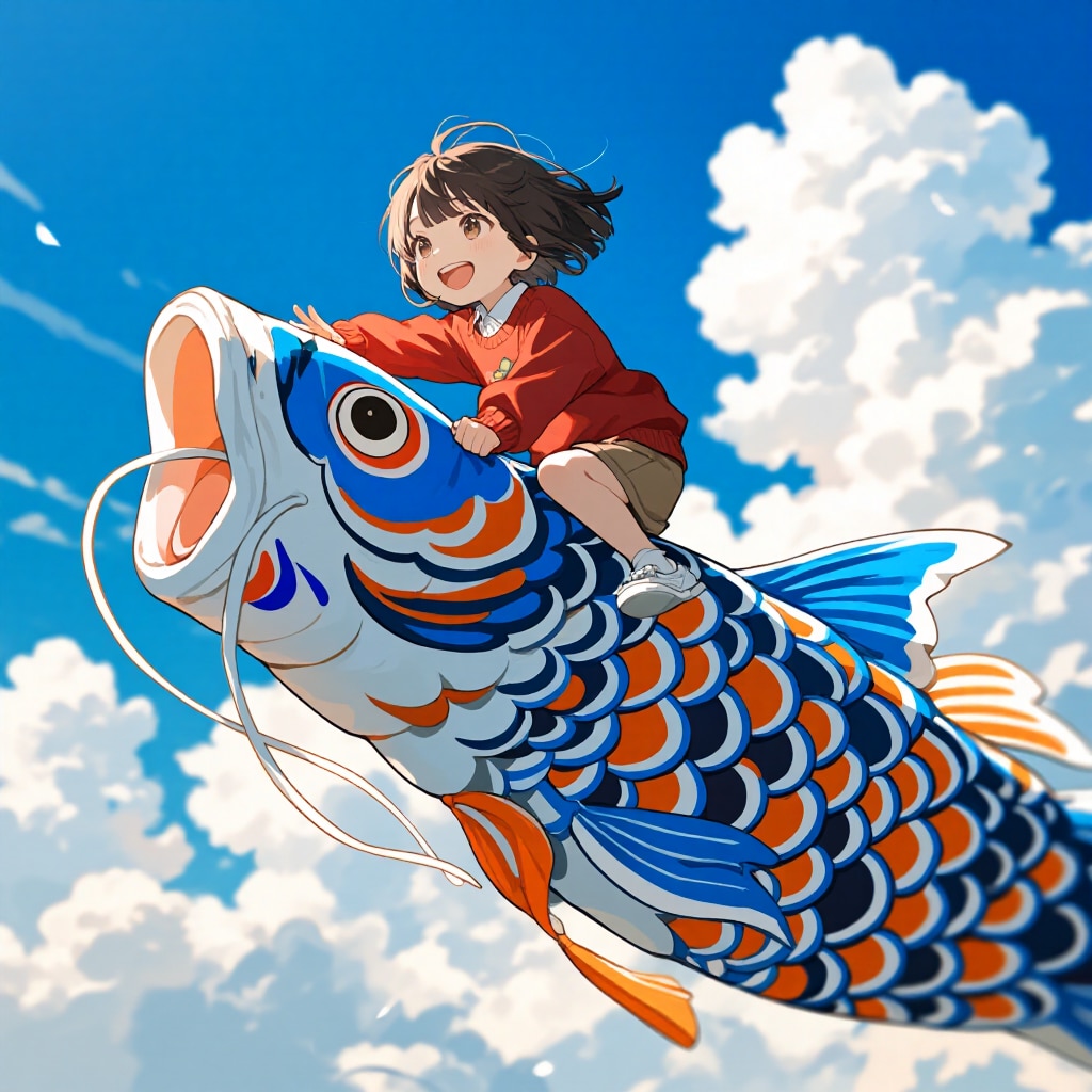 五月といえば鯉のぼりでしょ♪