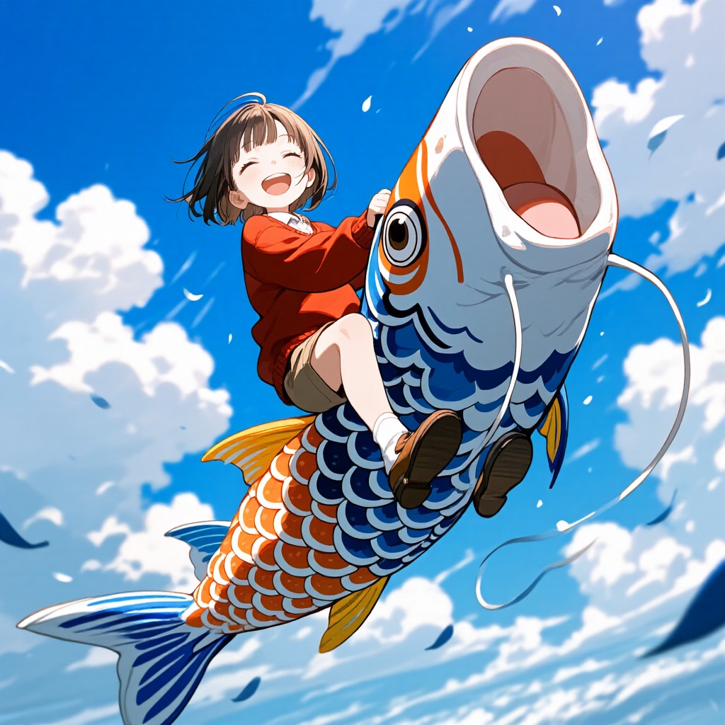 五月といえば鯉のぼりでしょ♪