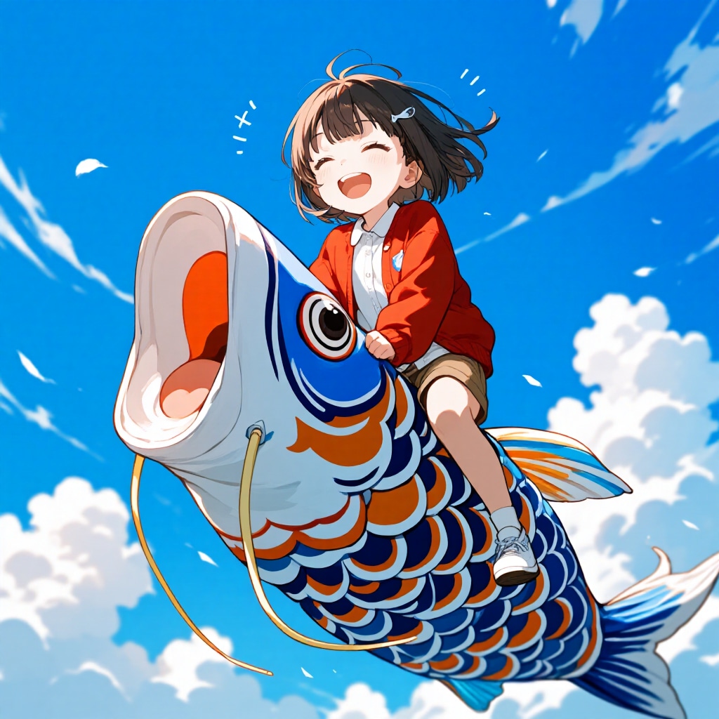 五月といえば鯉のぼりでしょ♪
