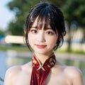 テカらせチャイナでポロリ 11枚目