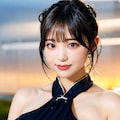 テカらせチャイナでポロリ 5枚目