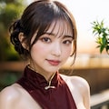 テカらせチャイナでポロリ 7枚目