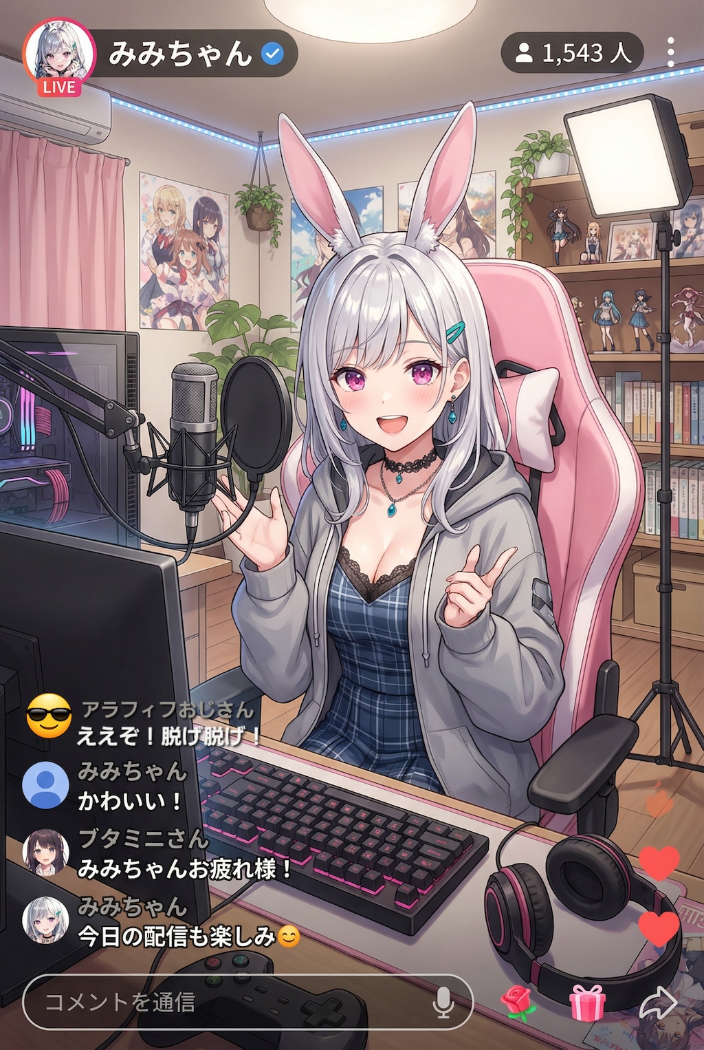ライブ配信なのです🐰🎶