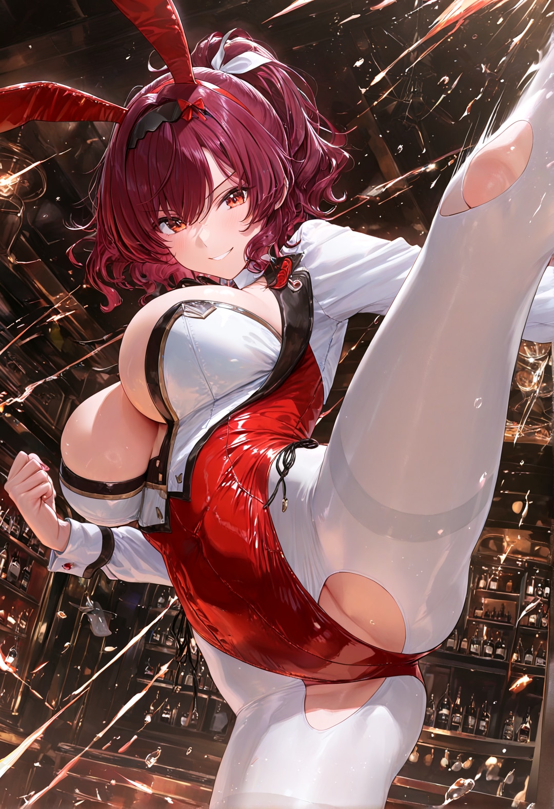 ハイキックハイレグバニー