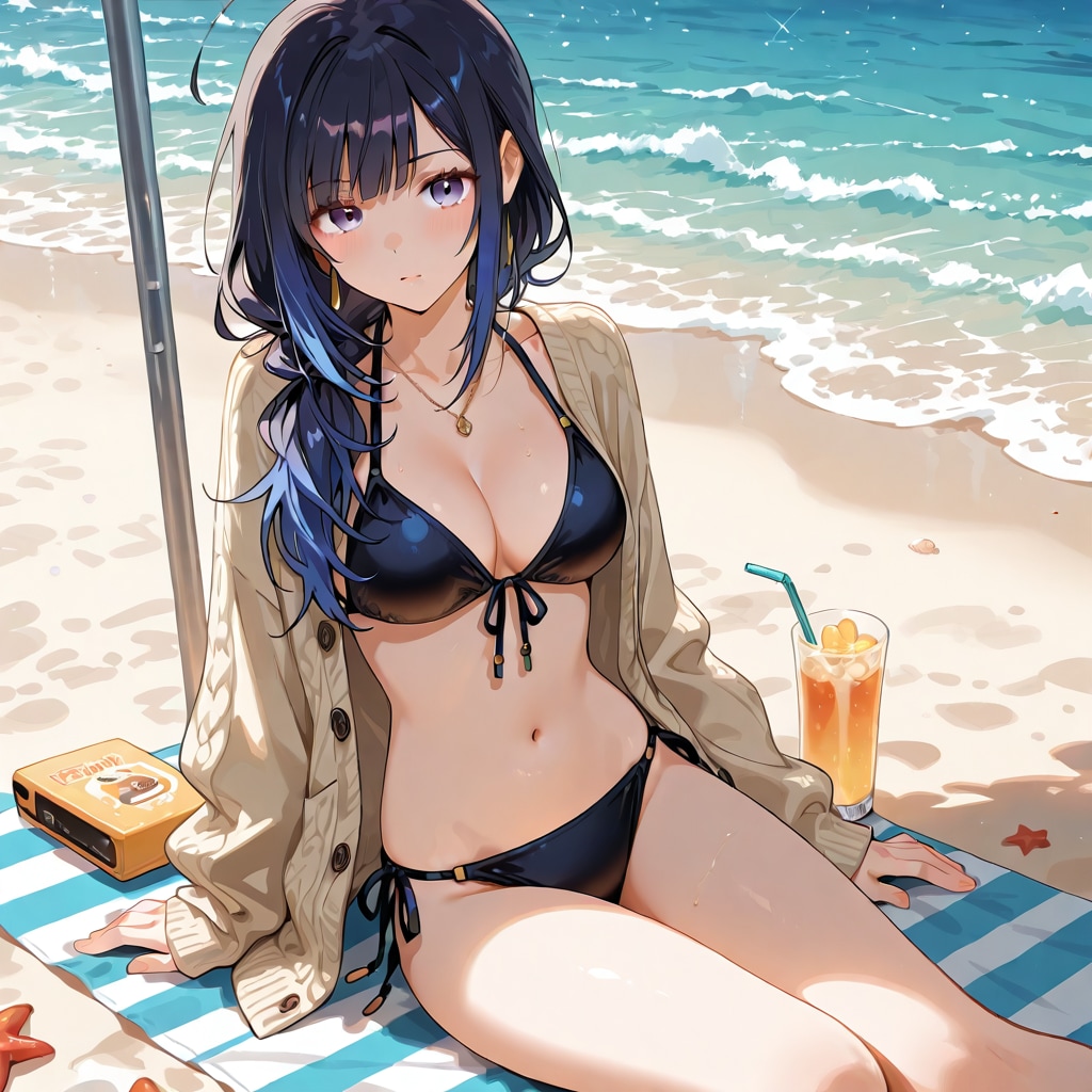 ビーチでゆっくり