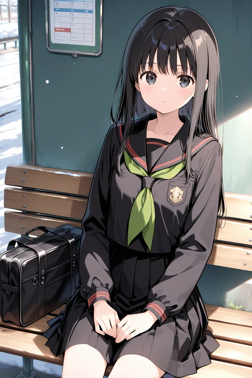 今日はバス遅れてるね