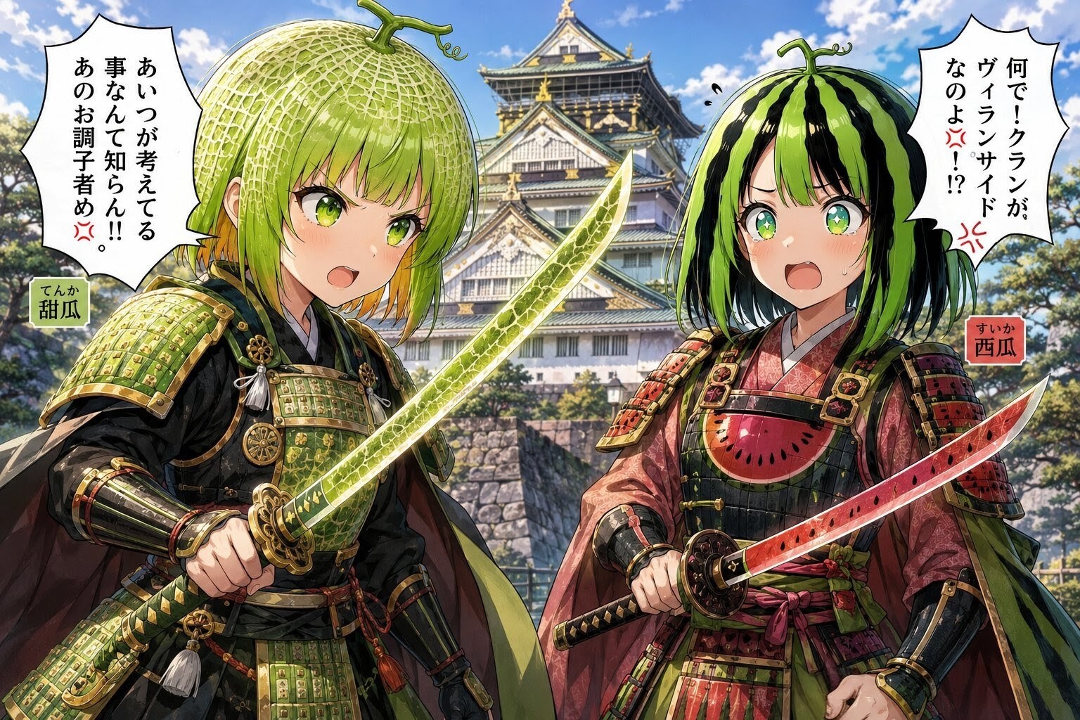 西瓜と甜瓜(メロン)の出陣！