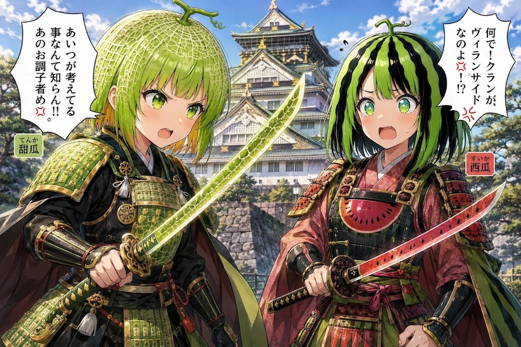 西瓜と甜瓜(メロン)の出陣！