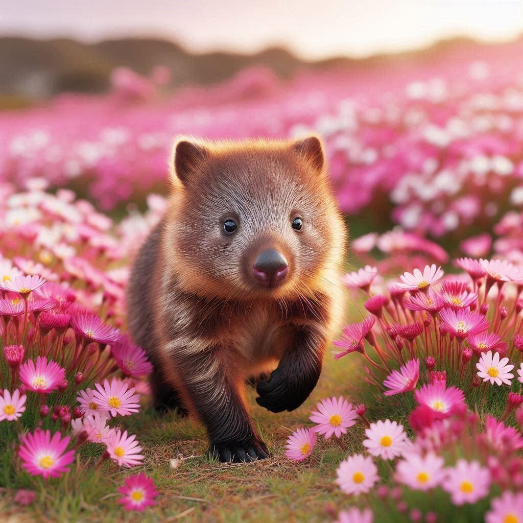 ウォンバットの散歩