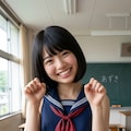 可愛すぎてガマンの限界突破…！ッ💦✨セーラースク水×猫耳のエチコスでの無邪気すぎる“ゴロにゃん”ポーズに理性完全欠落！！“kawaii”が渋滞する至高の4連射！ッ💦✨ 3枚目