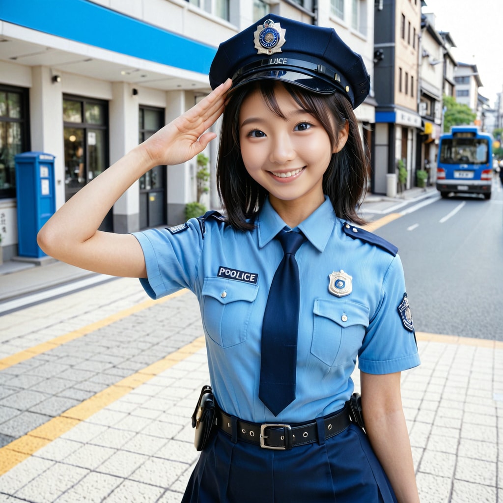 今日は婦警さんです