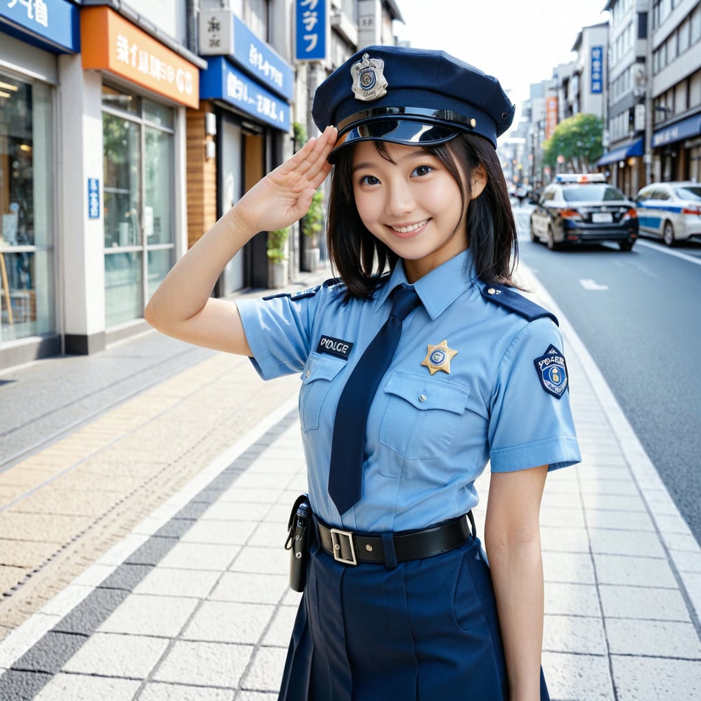今日は婦警さんです