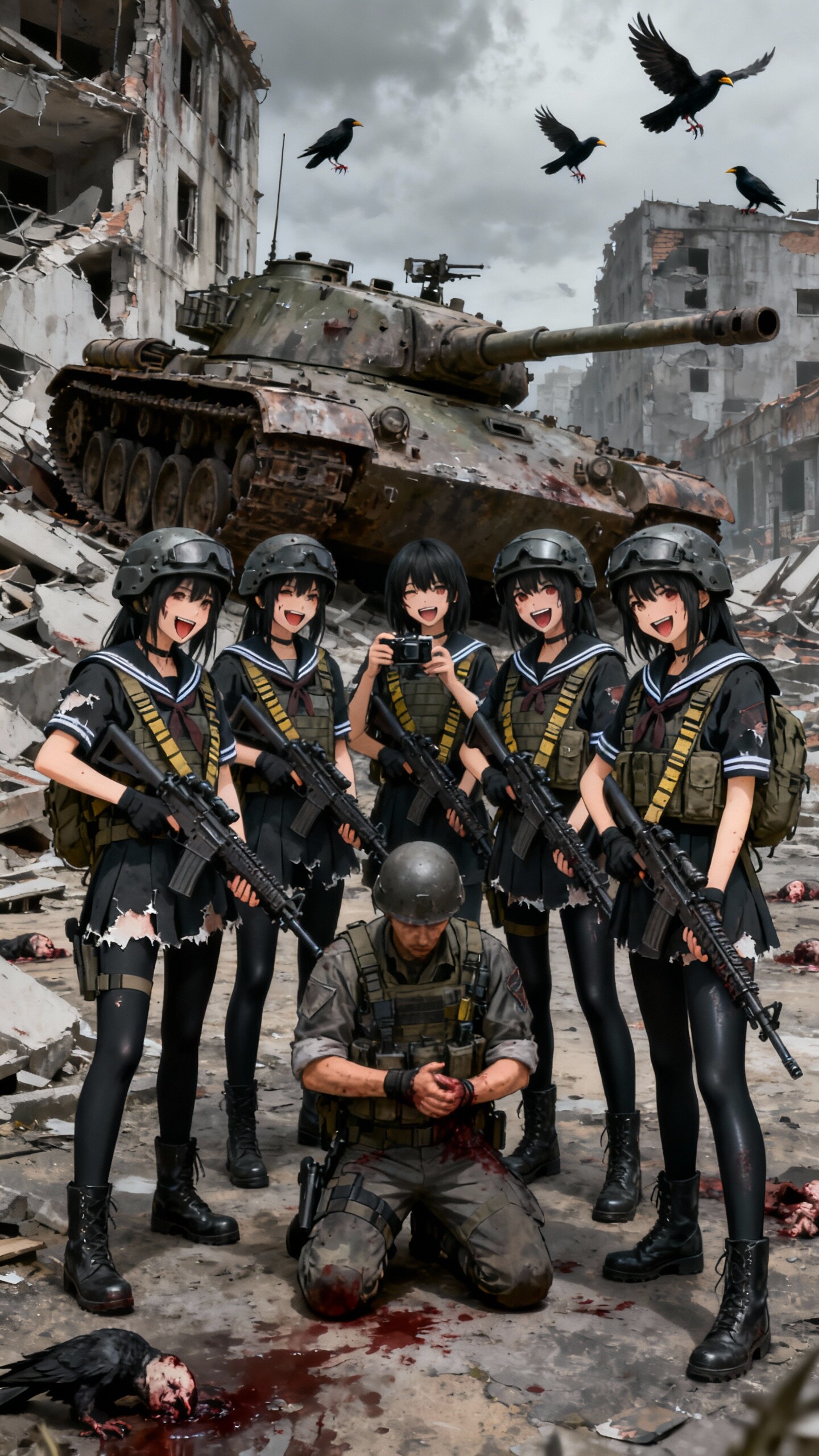 戦場の死神になった少女達