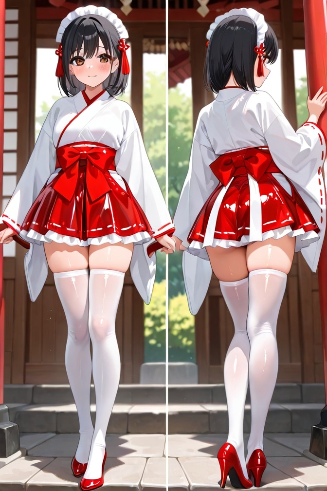 オリジナルキャラ　巫女服
