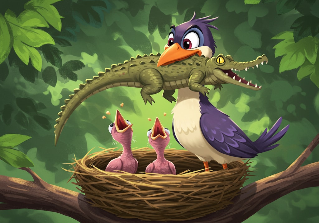 こどもたち！朝ごはんだよ。