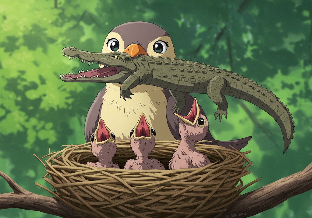 こどもたち！朝ごはんだよ。