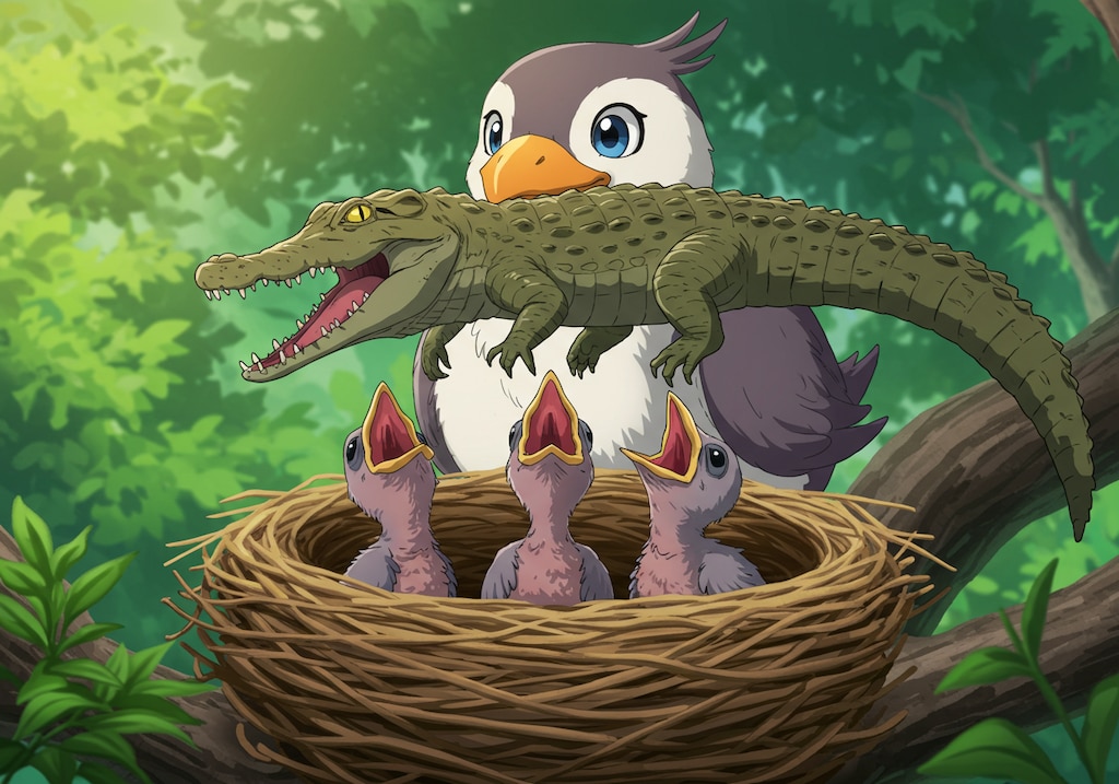 こどもたち！朝ごはんだよ。