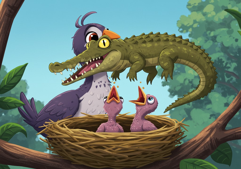 こどもたち！朝ごはんだよ。