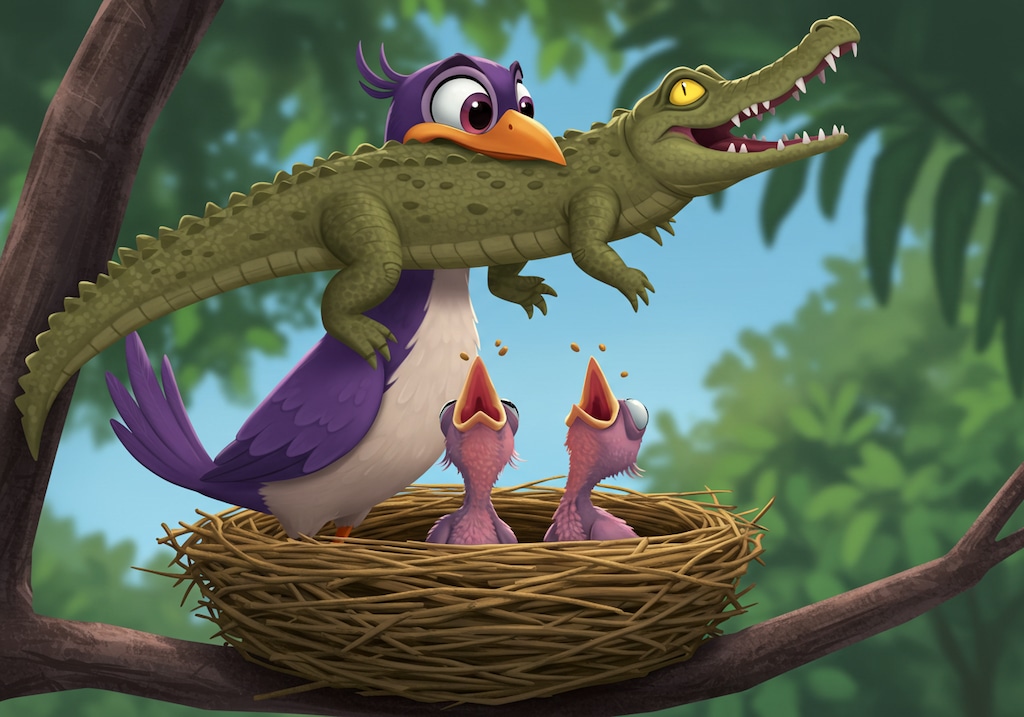 こどもたち！朝ごはんだよ。