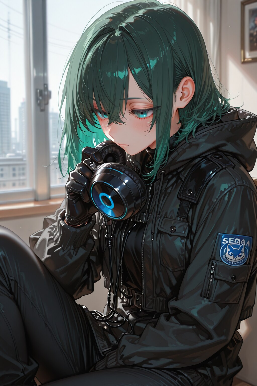 疲れた目をした盗聴スパイみたいな女の子