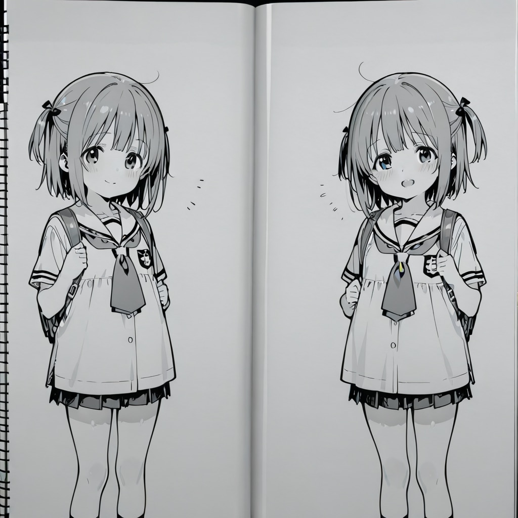 下書きの女の子 | の人気AIイラスト・グラビア
