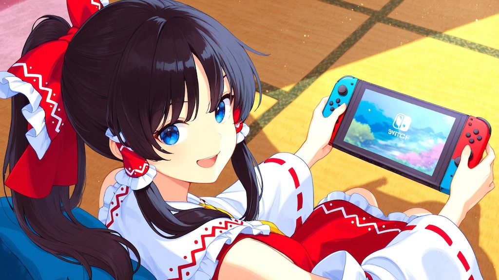 博麗霊夢とゲーム機