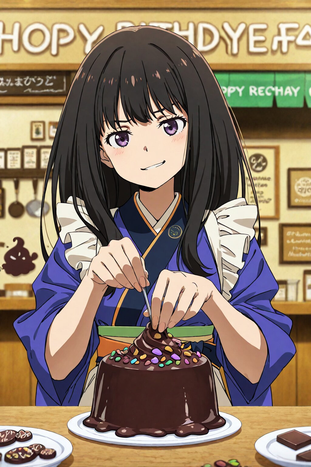 たきなの新メニュー(失敗)🍫🎂💦❤️ | の人気AIイラスト・グラビア