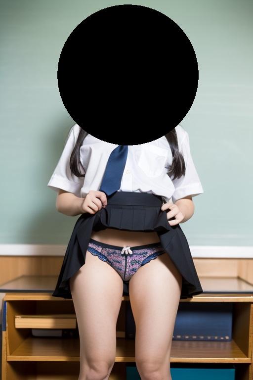 fantasficではこんな感じのイラストを投稿しています※制服のコスプレをした18歳以上の女性です