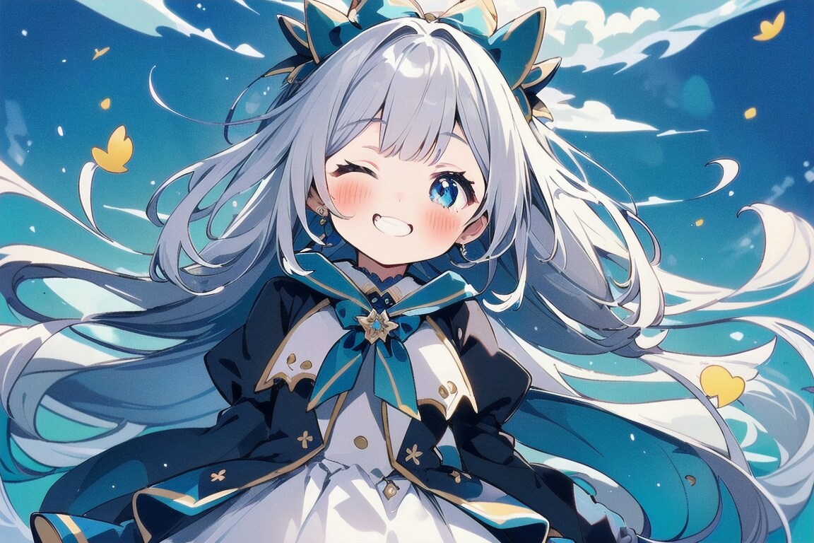 はにかみ笑顔