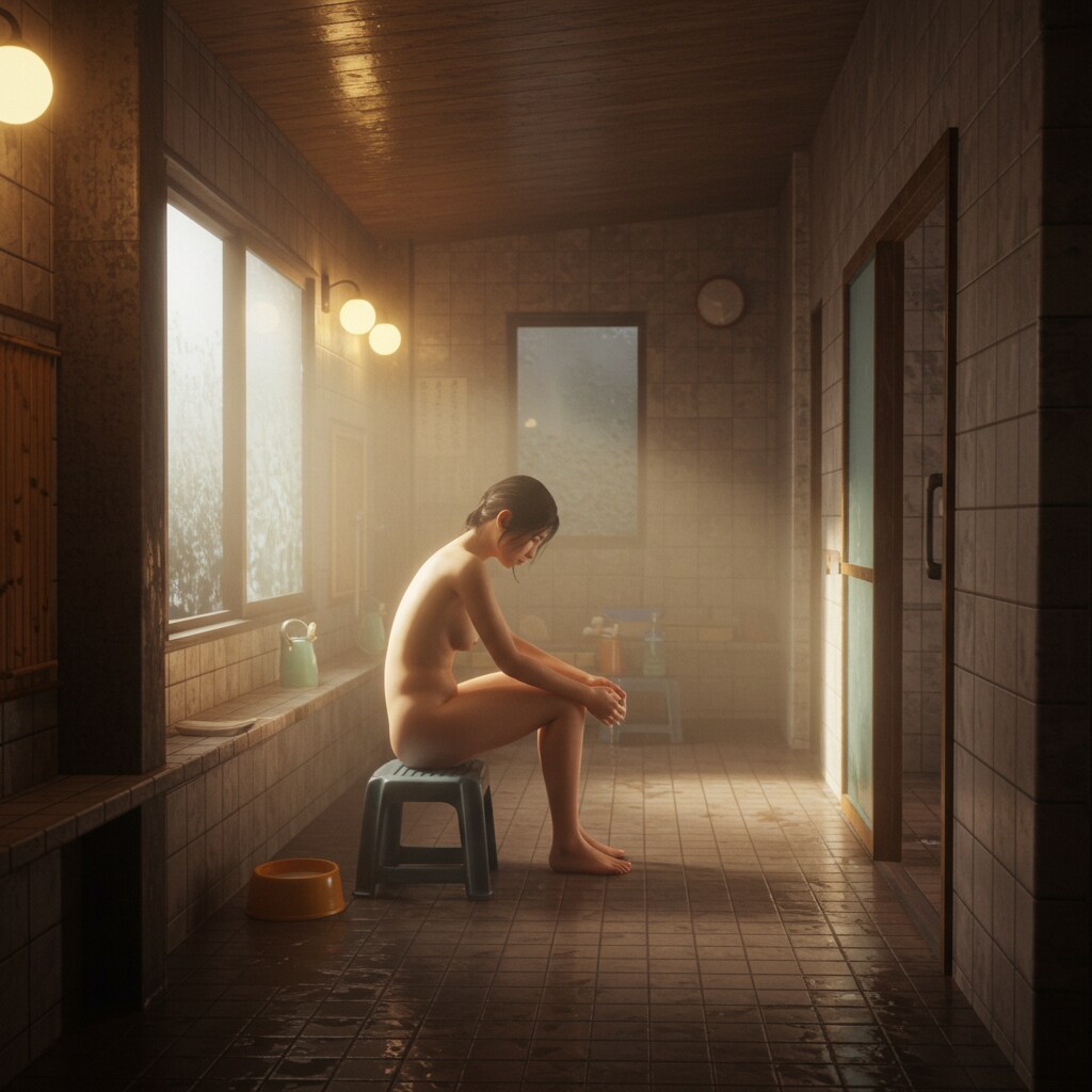 浴室の女
