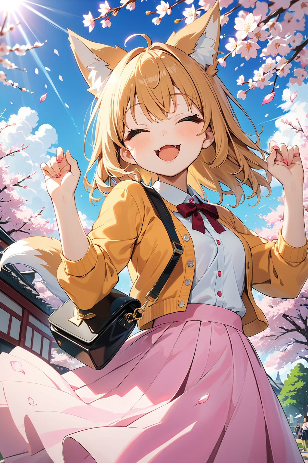 旅先のきつねちゃん | の人気AIイラスト・グラビア