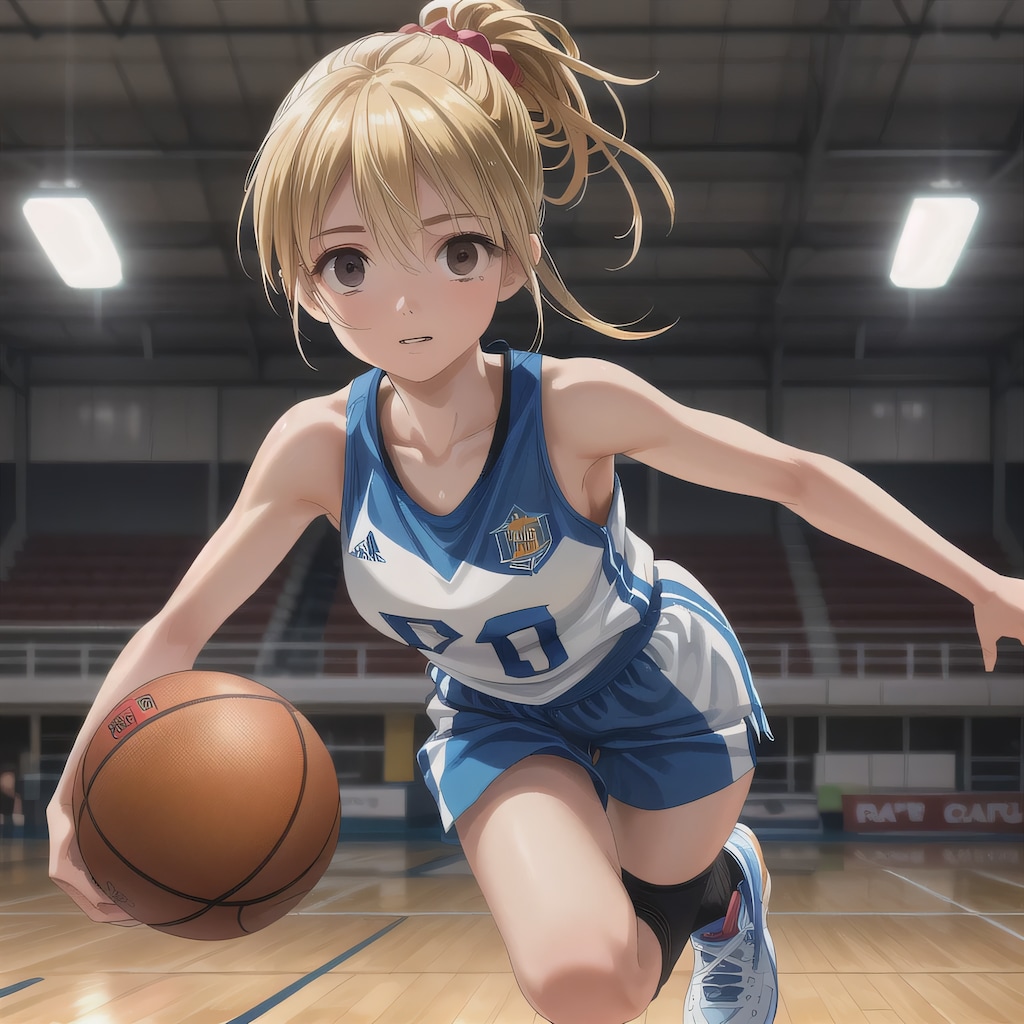 金髪ロングでユニフォームの少女２９