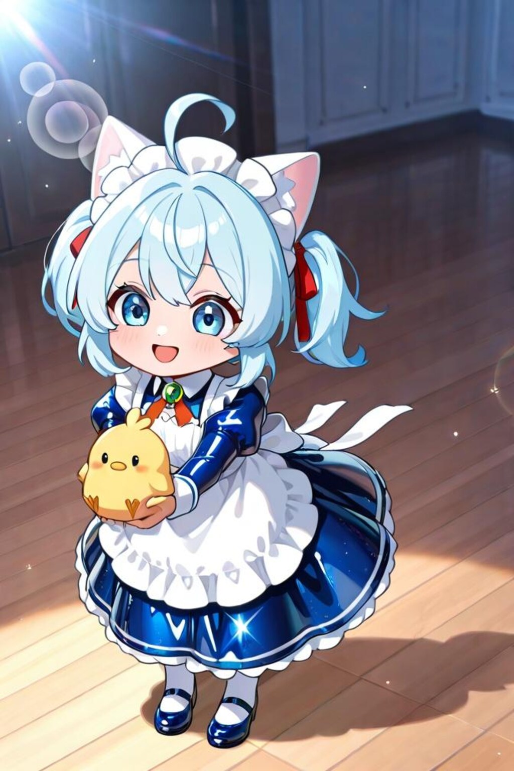 猫耳ちゃんとひよこ