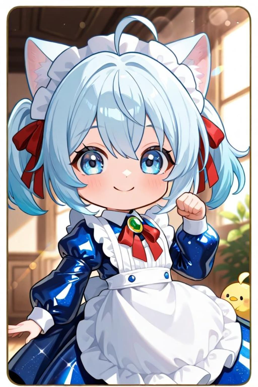 猫耳ちゃんとひよこ