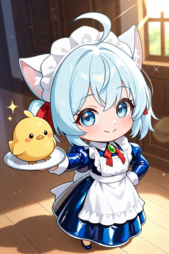 猫耳ちゃんとひよこ | の人気AIイラスト・グラビア