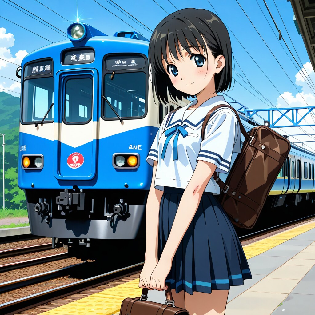 駅のホームにて（2000年）