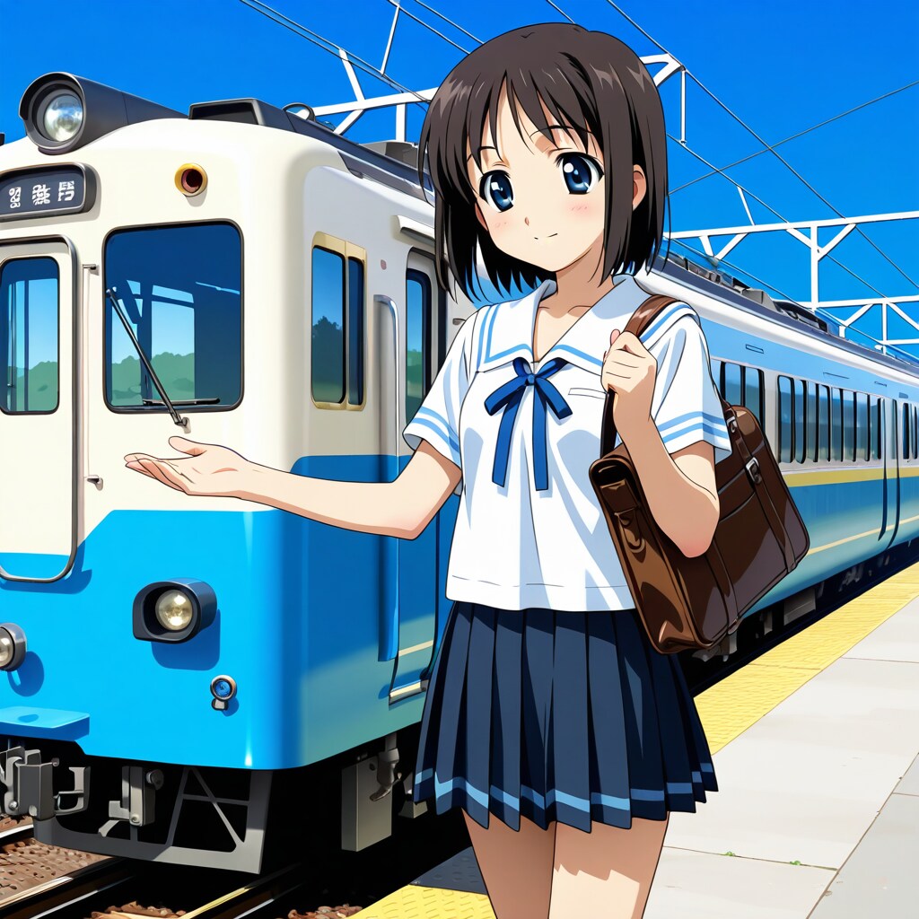 駅のホームにて（2000年）