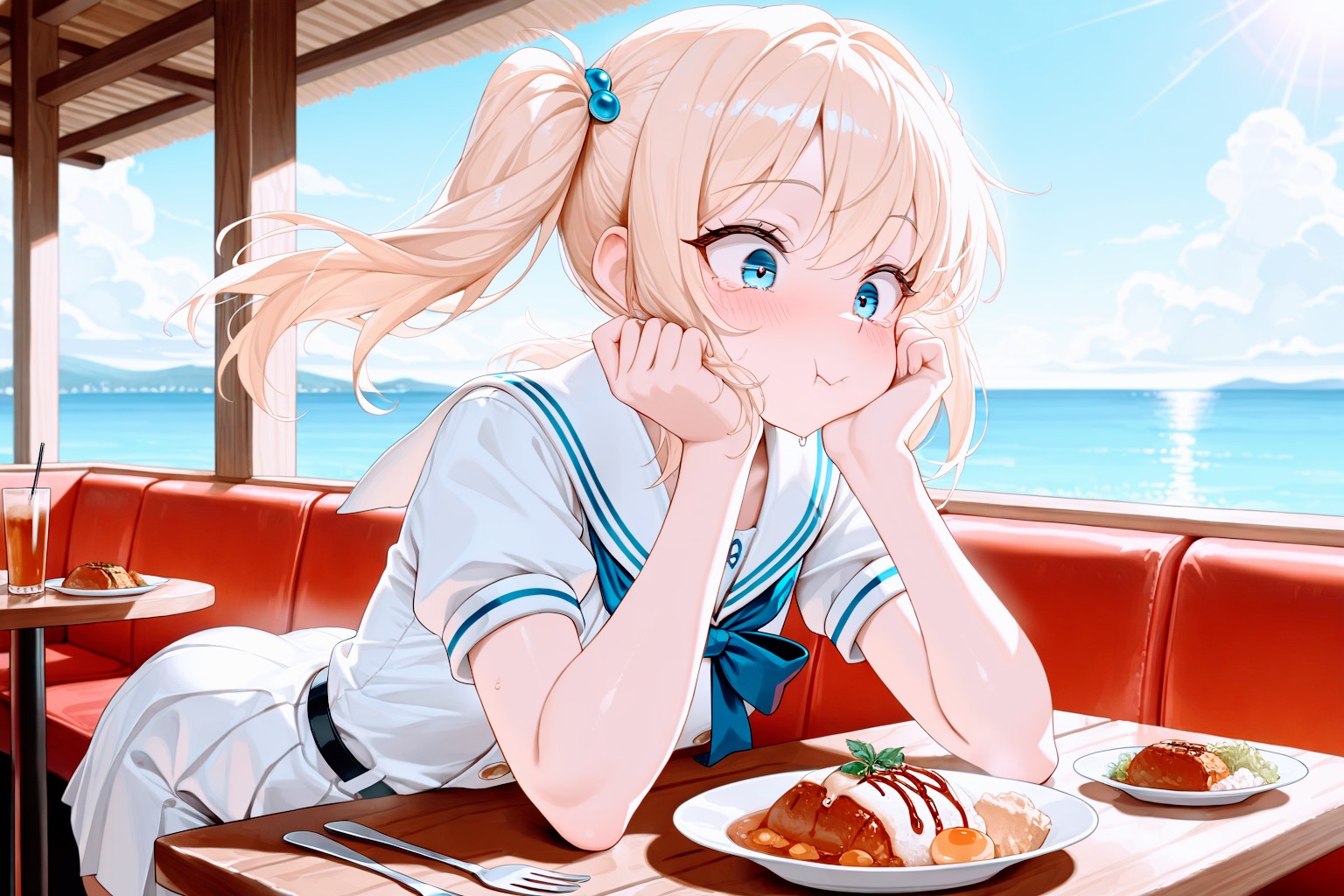 MOKA 思ったてた以上に美味しくて満面の笑顔 | の人気AIイラスト・グラビア
