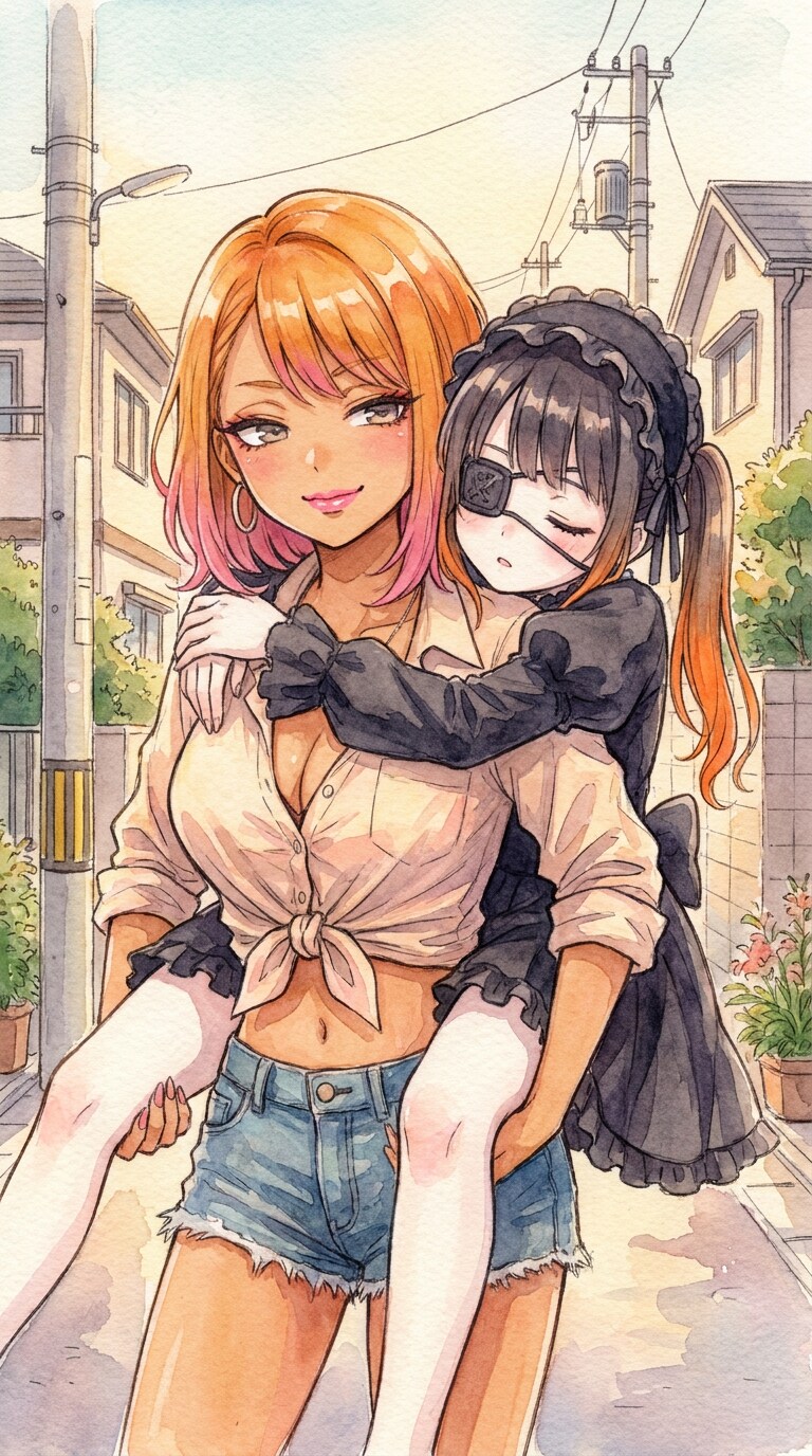 ギャルさんとゴスロリさん