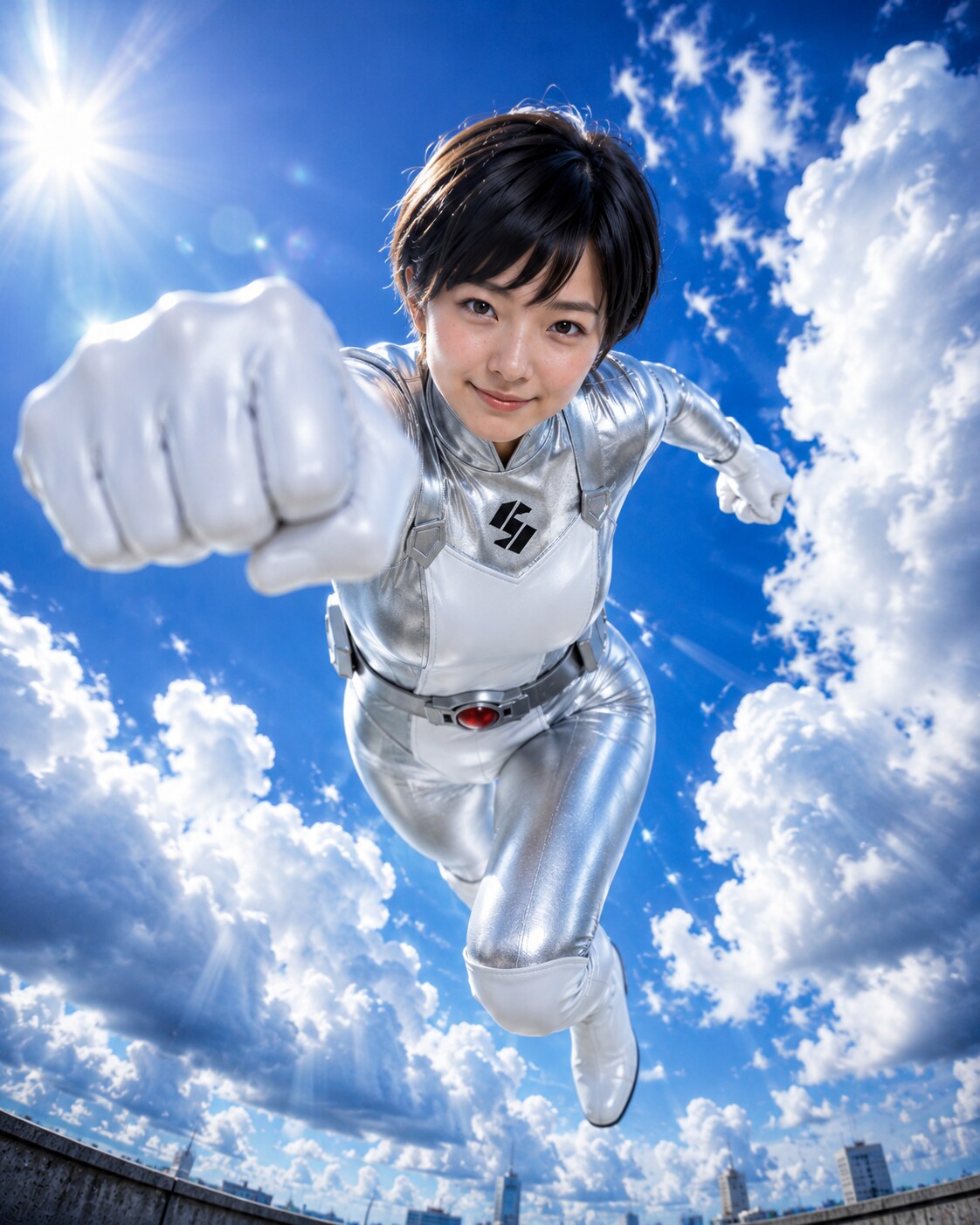 チャッピーでジャンプパンチ