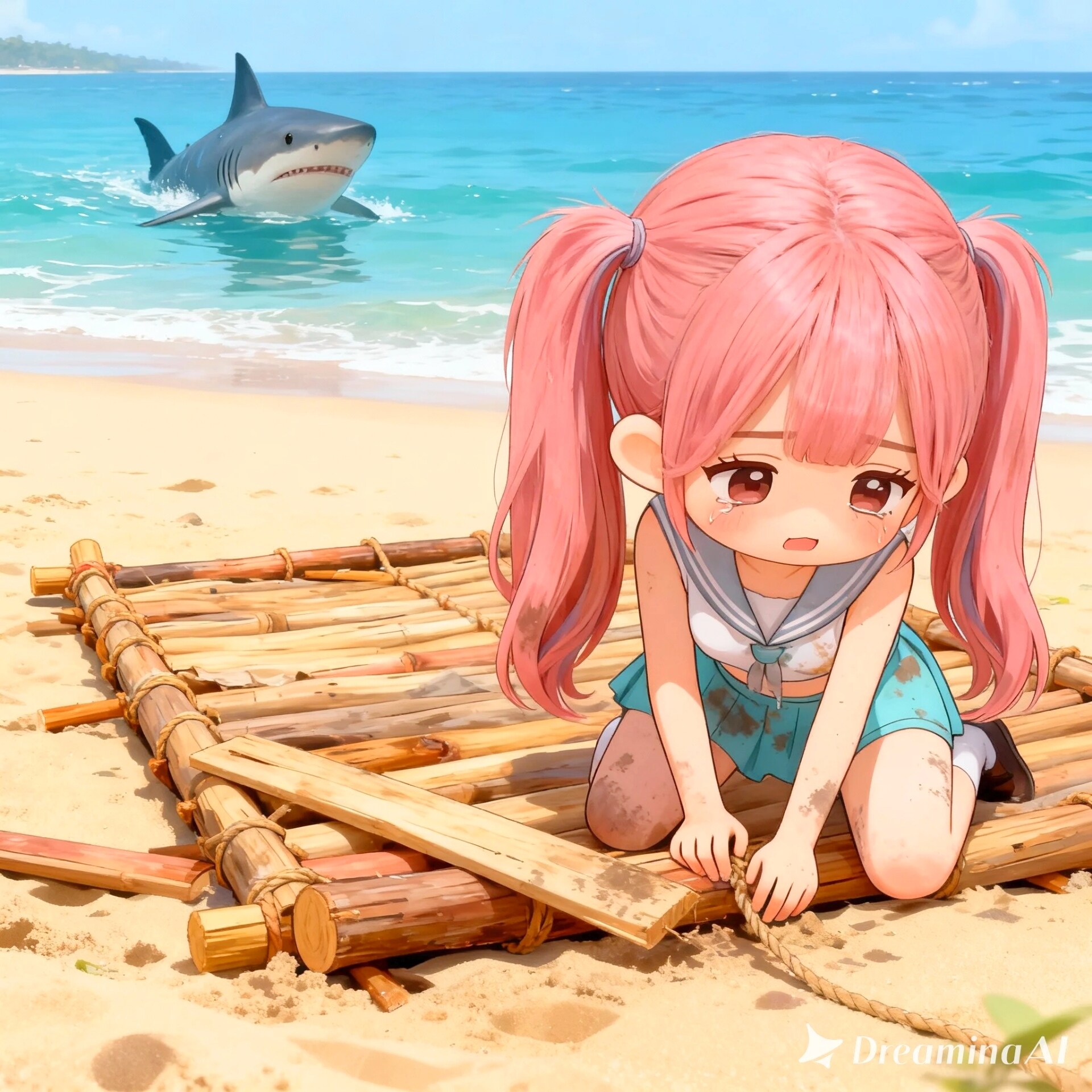 イカダむずかしい( ᐪ꒳ᐪ ) | の人気AIイラスト・グラビア