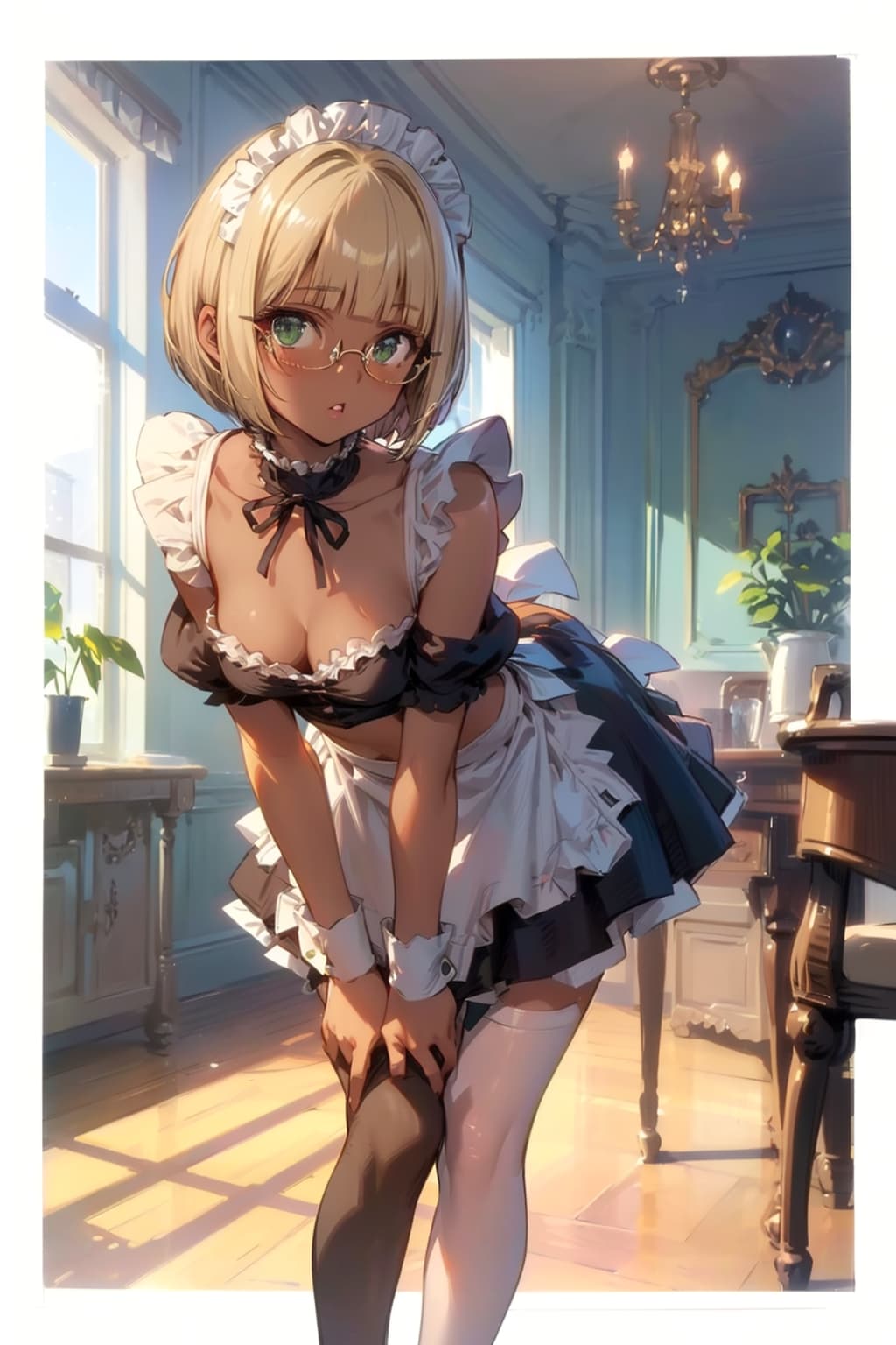 メイドの眼鏡っ娘