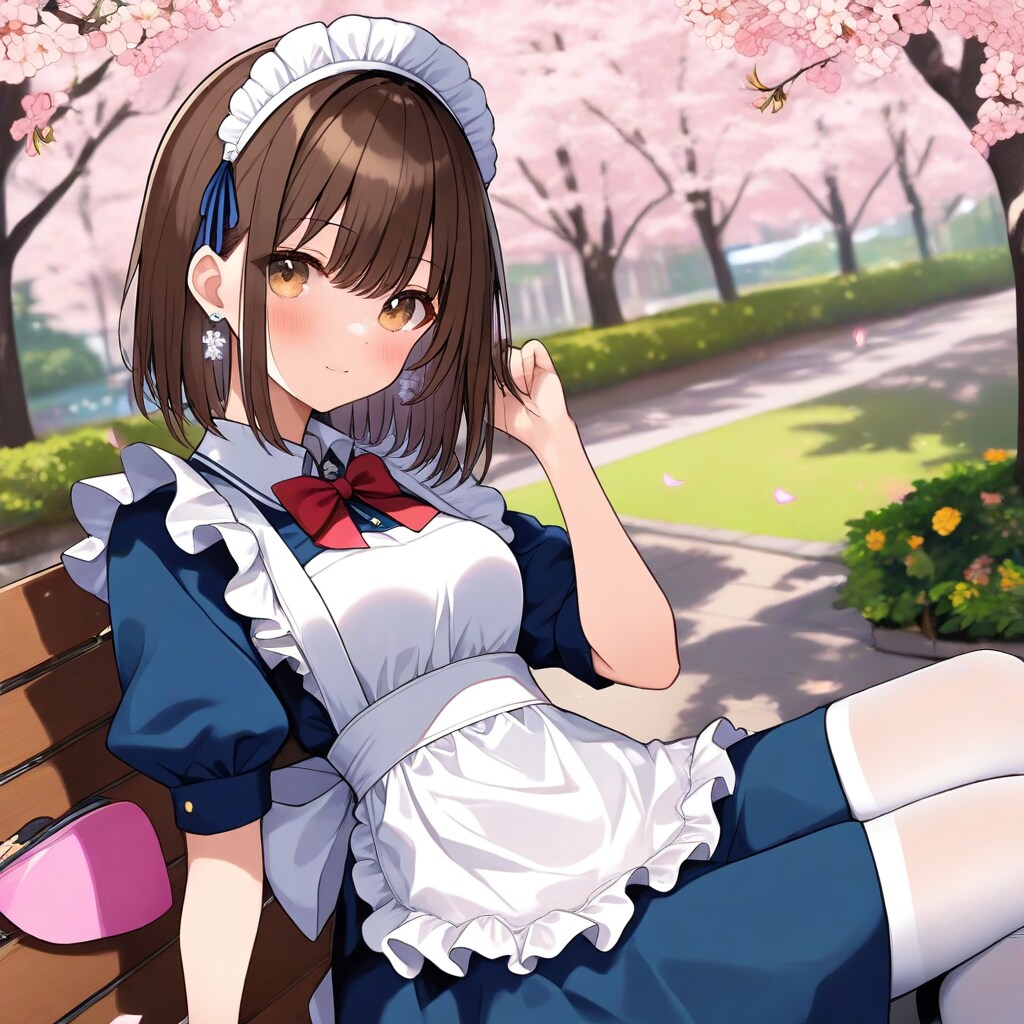 ショートヘアメイド