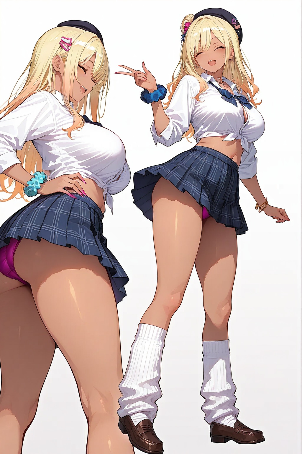 改造アメスク制服風なギャルアイドル